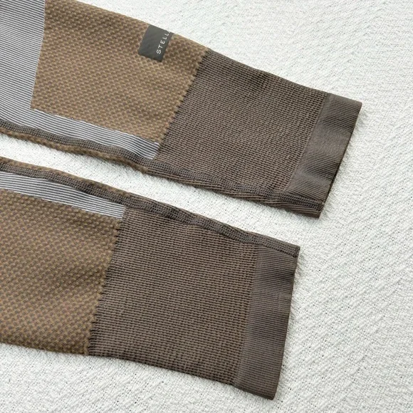 Stella McCartney Adidas Run Knit Tight Size Small, Tan/Taupe, Gray NWT - Picture 7 of 14